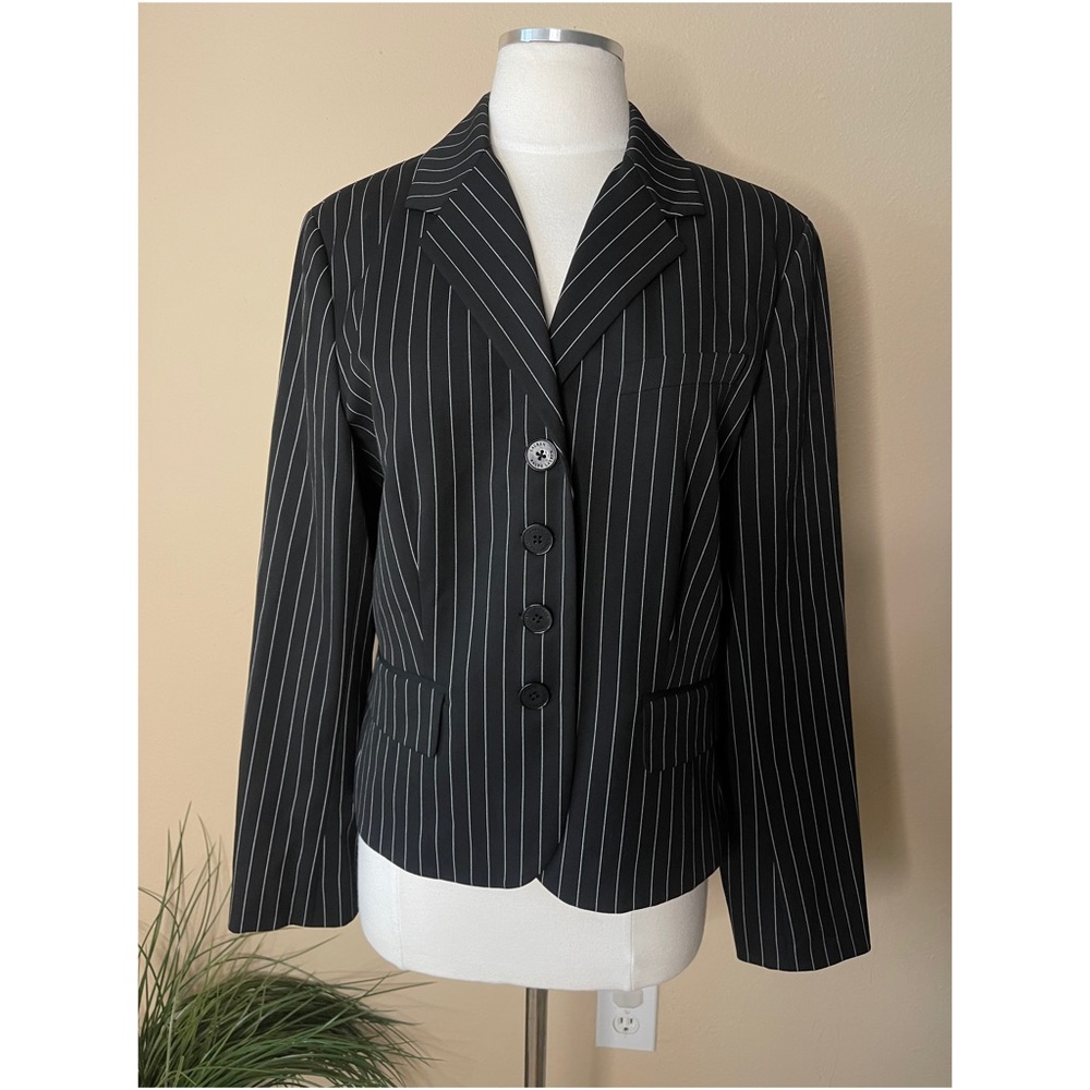 RALPH LAUREN BLACK STRIPES  BLAZER Jacket 12